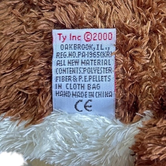 Vintage Ty Rescue the St. Bernard Puppy Dog Plush 13” Retro 100% Silk 2000 - Picture 7 of 8